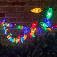 100 MULTI COLOUR FACETED CONE LIGHTS