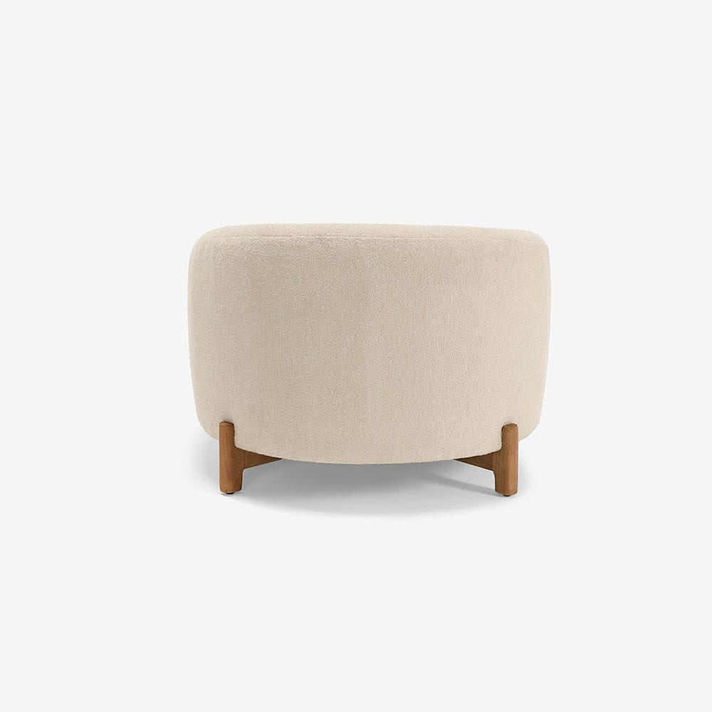 COCOON ARMCHAIR IN OFF-WHITE BOUCLE