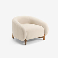COCOON ARMCHAIR IN OFF-WHITE BOUCLE
