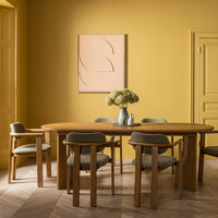 UMI SOLID OAK DINING TABLE