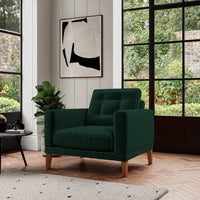 Fitzroy Armchair In Hunter Easy Care Velvet