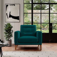 Fitzroy Armchair In Mallard Easy Care Velvet