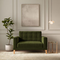 Fitzroy Loveseat In Vine Easy Care Velvet