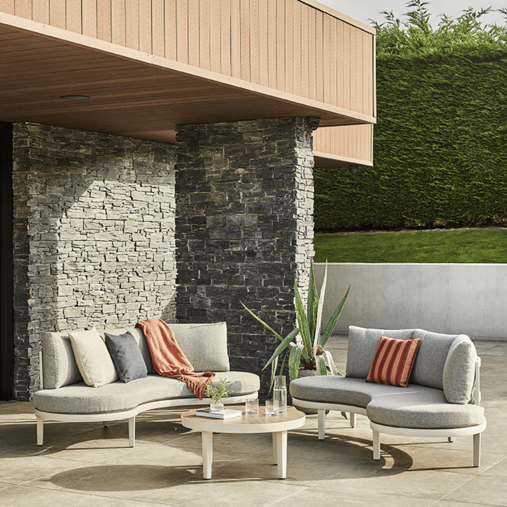 FLORENCE DOUBLE SOFA LOUNGE SET WITH LARGE COFFEE TABLE