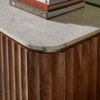 Flute Marble Sideboard