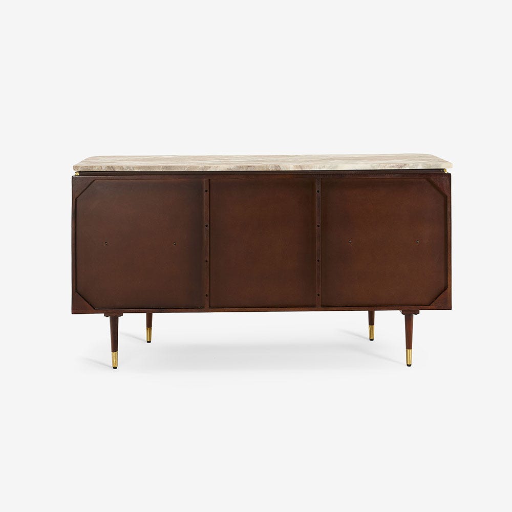 Flute Marble Sideboard - Vintage