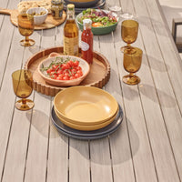 GABRIELA 8 SEAT DINING SET WITH 2.0 X 3.0M PARASOL