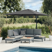 Graphite Grey 3m Deluxe Cantilever Parasol