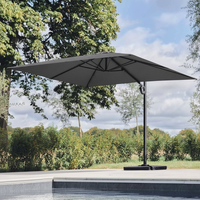 Graphite Grey 3m Deluxe Cantilever Parasol
