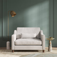 Hampton Loveseat In Ivory Boucle