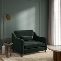 Hampton Loveseat In Hunter Easy Care Velvet