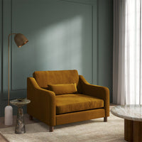 Hampton Loveseat In Turmeric Easy Care Velvet