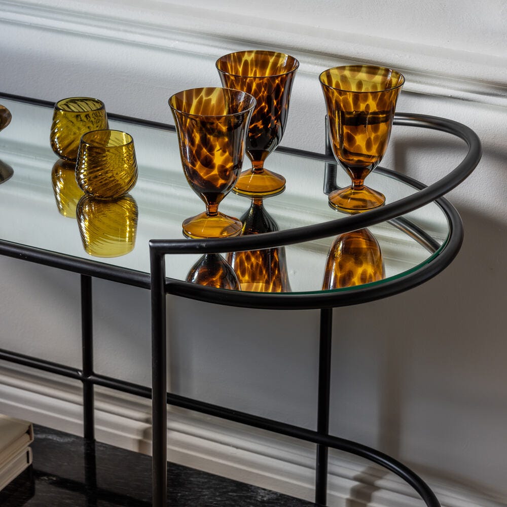 Harper Marble and Mirror Console Table