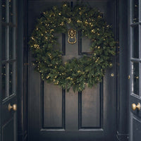 Indoor Outdoor Oversized Pre-lit Wreath - 100cm