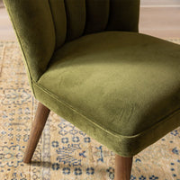 JOYCE DINING CHAIR IN DEEP GREEN VELVET