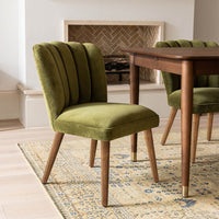 JOYCE DINING CHAIR IN DEEP GREEN VELVET