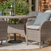 KARLA 4 SEAT DINING SET AND DELUXE 2.5M PARASOL