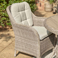 KARLA 4 SEAT DINING SET AND DELUXE 2.5M PARASOL