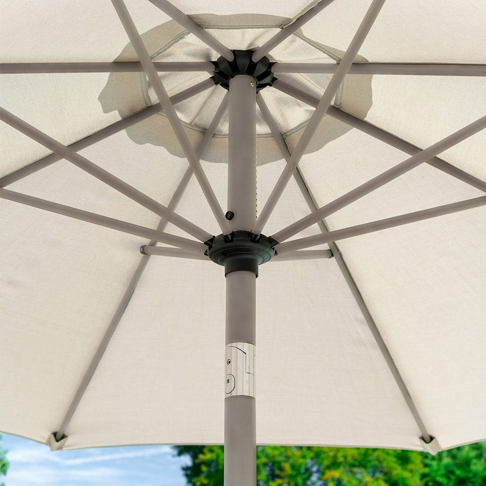 Lauren 6 Seat Dining Set with Parasol