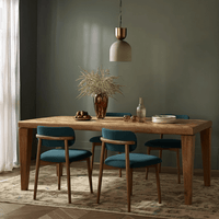 LAYLA DINING CHAIR - PETROL BLUE VELVET