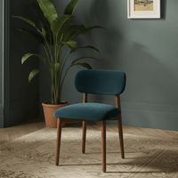 LAYLA DINING CHAIR - PETROL BLUE VELVET