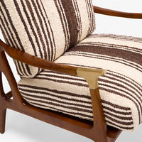 LEVI ARMCHAIR IN STRIPED RUG