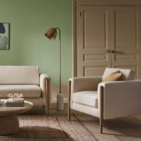 LEXINGTON ARMCHAIR IN LINEN MIX - NATUAL