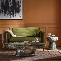 LUCY SIDE TABLE IN GREEN MARBLE EFFECT