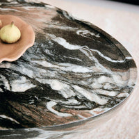LUCY COFFEE TABLE IN GREEN MARBLE EFFECT