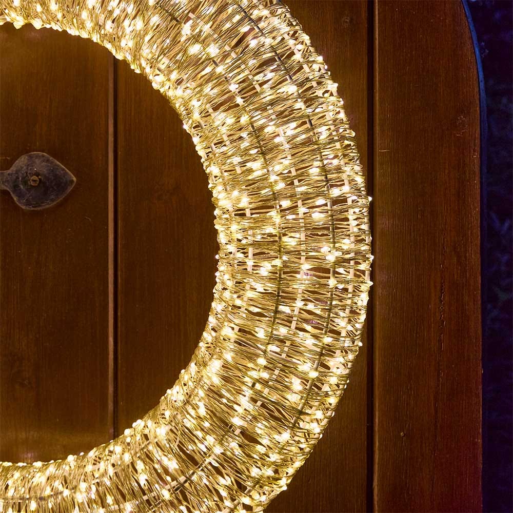 MICRO LED DOUBLE SIDED 3D WREATH
