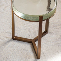 MOLTEN SIDE TABLE IN CLEAR - LOW