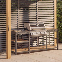 Savannah Hybrid Outdoor Kitchen - 4 Burner - Oak