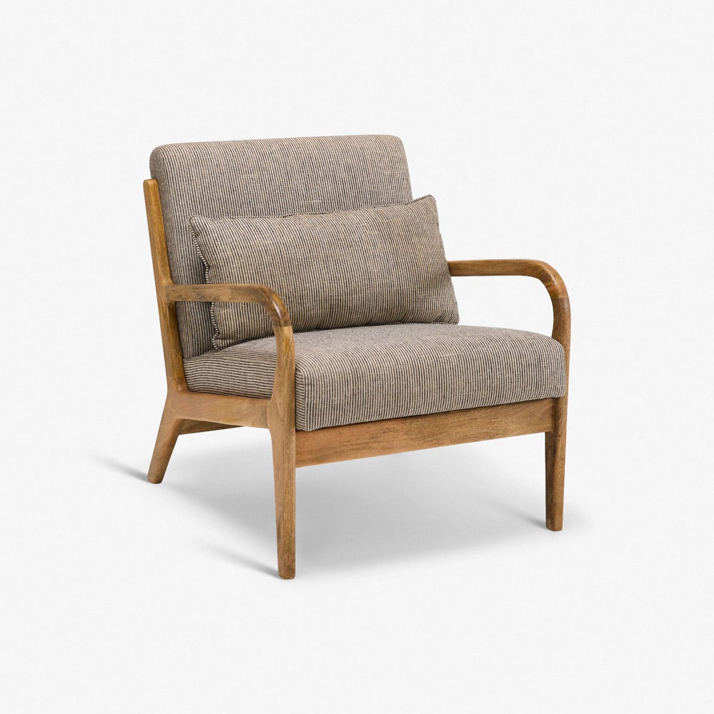 PIP ARMCHAIR IN TICKING