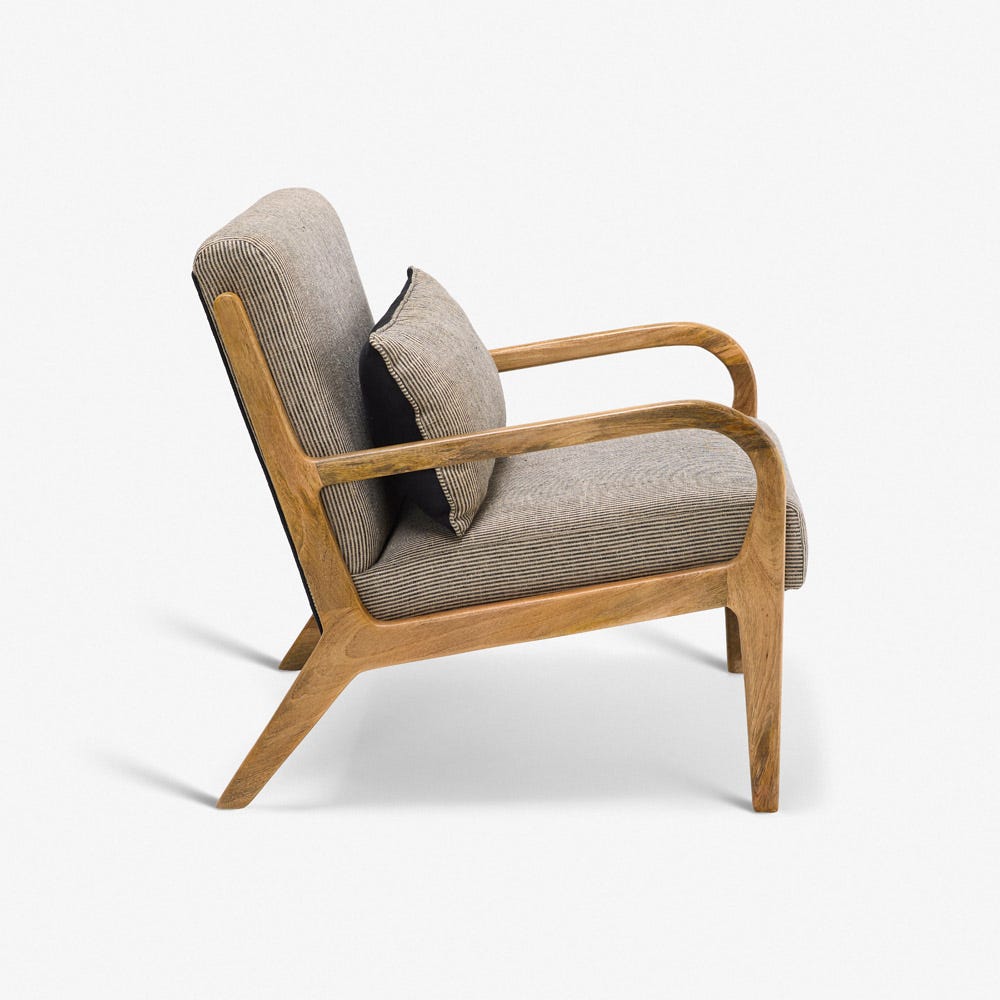PIP ARMCHAIR IN TICKING