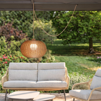 RAVELLO SESAME RATTAN 55CM PENDANT LIGHT