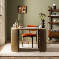 LAYLA DINING CHAIR IN RUST VELVET