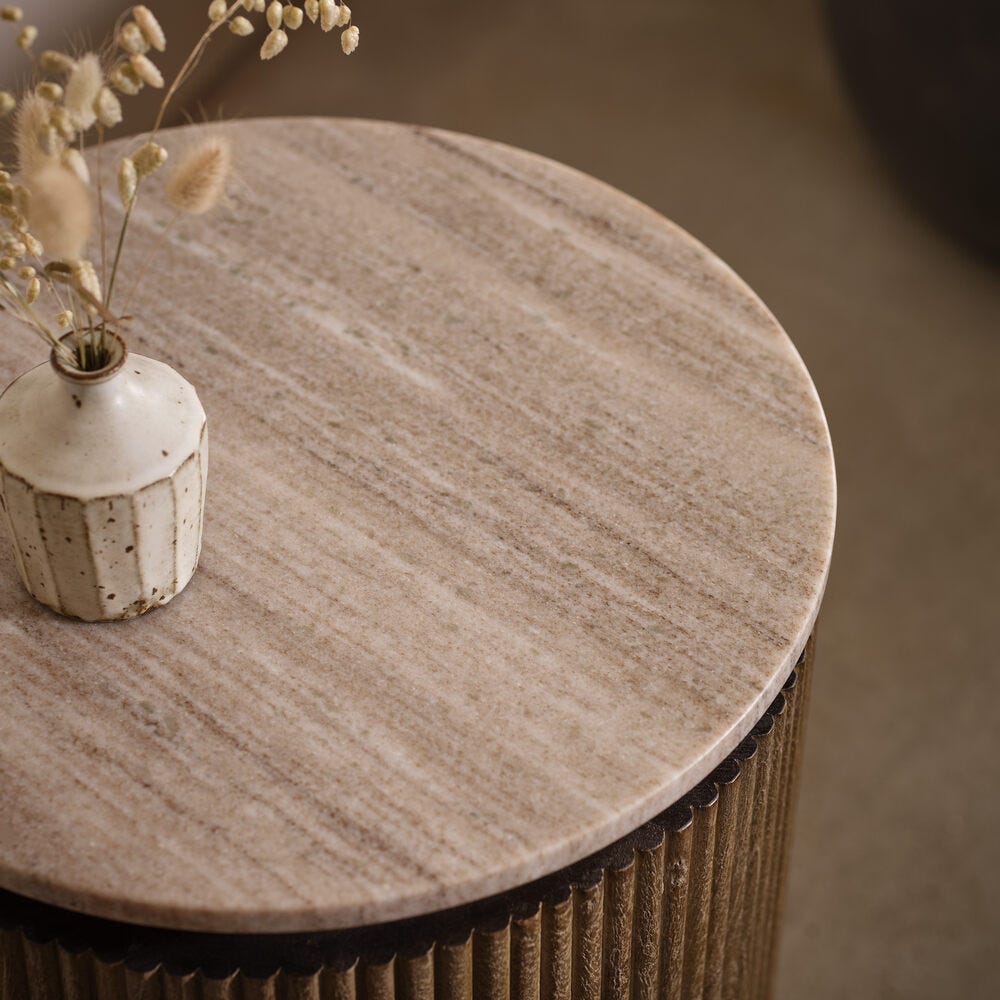 RONDO MARBLE SIDE TABLE