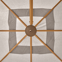 Savannah 3m Wood-Effect Parasol - Oak