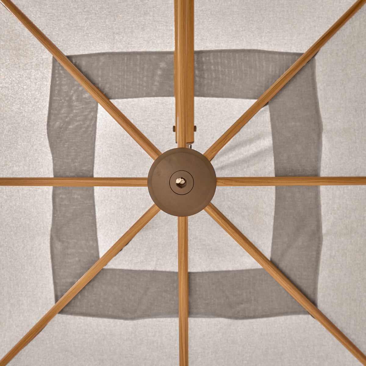 Savannah 3m Wood-Effect Parasol - Oak