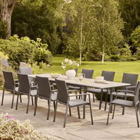 SAVANNAH BIRCH 8 SEAT EXTENDING DINING SET