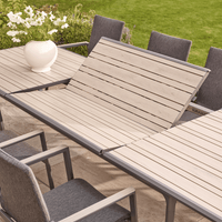 SAVANNAH BIRCH 8 SEAT EXTENDING DINING SET