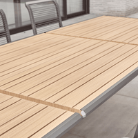 Savannah Rope 8-10 Seat 2m Extending Dining Set - Oak