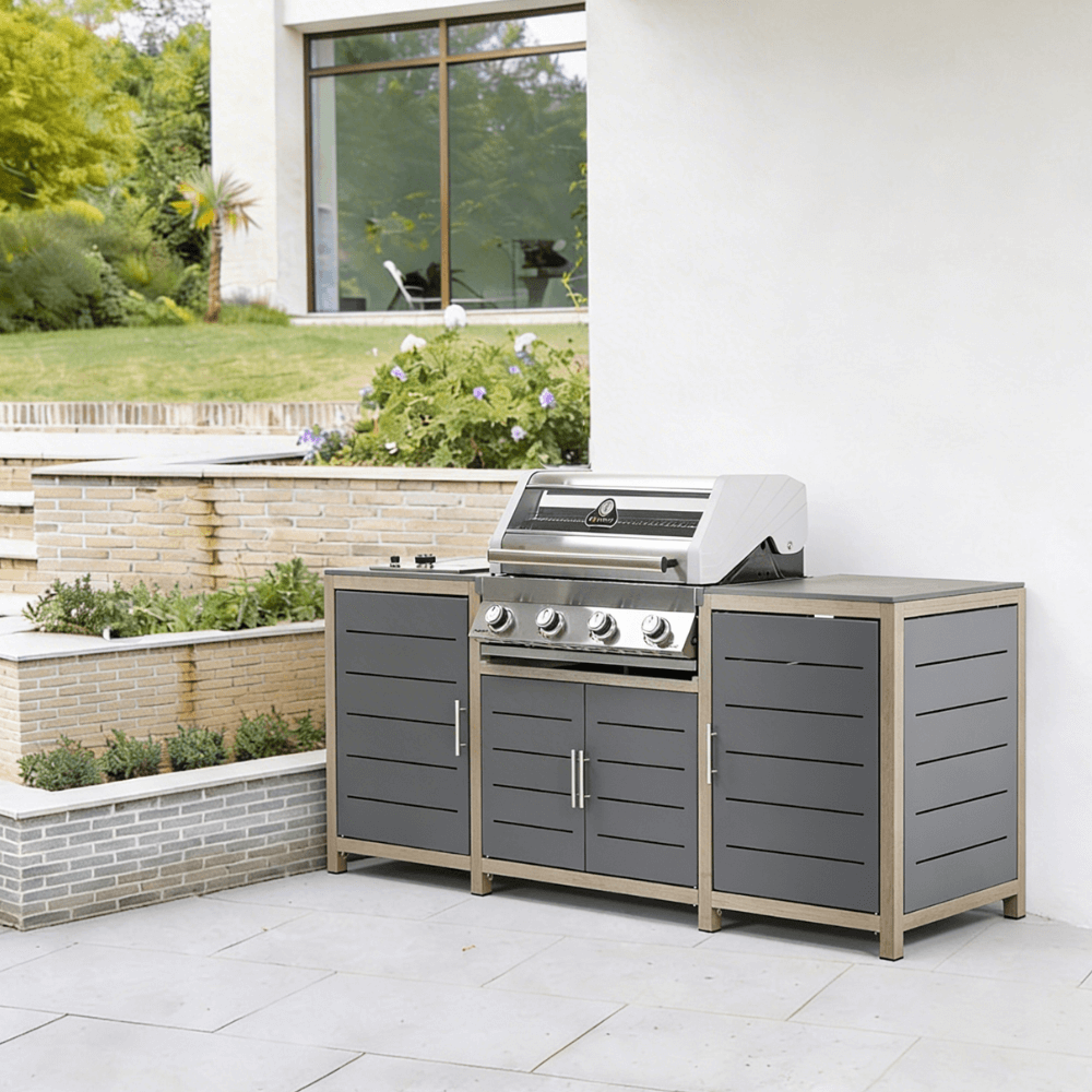 SAVANNAH BIRCH 4 BURNER DELUXE OUTDOOR KITCHEN
