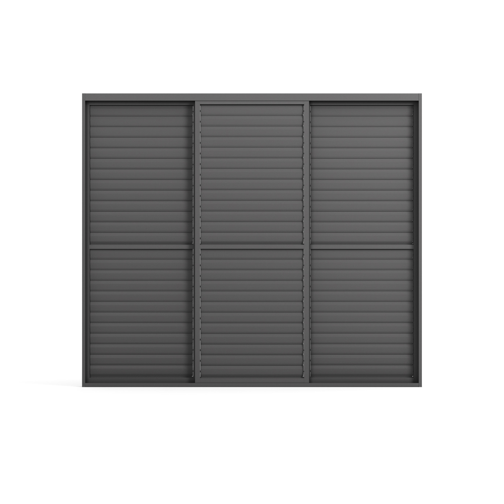 "SAVANNAH 3M SLIDING WALLS WITH MOVABLE LOUVRES 
"