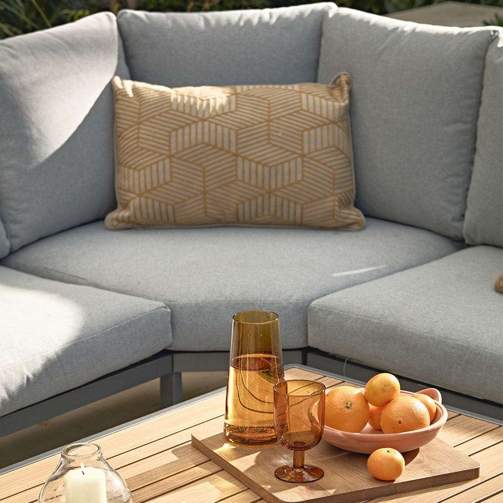 Savannah Rope Corner Lounge Set - Oak