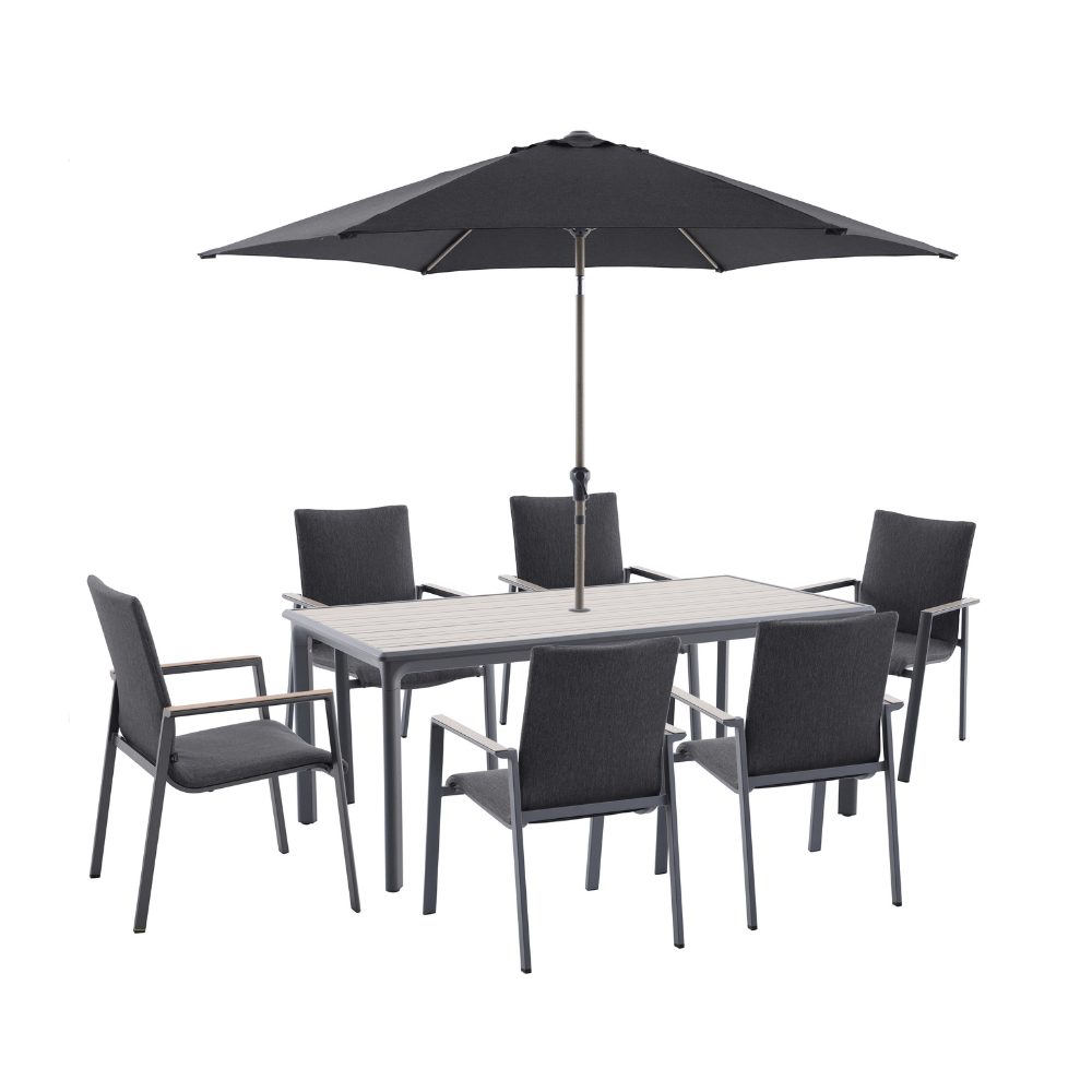 SAVANNAH BIRCH 6 SEAT DINING SET