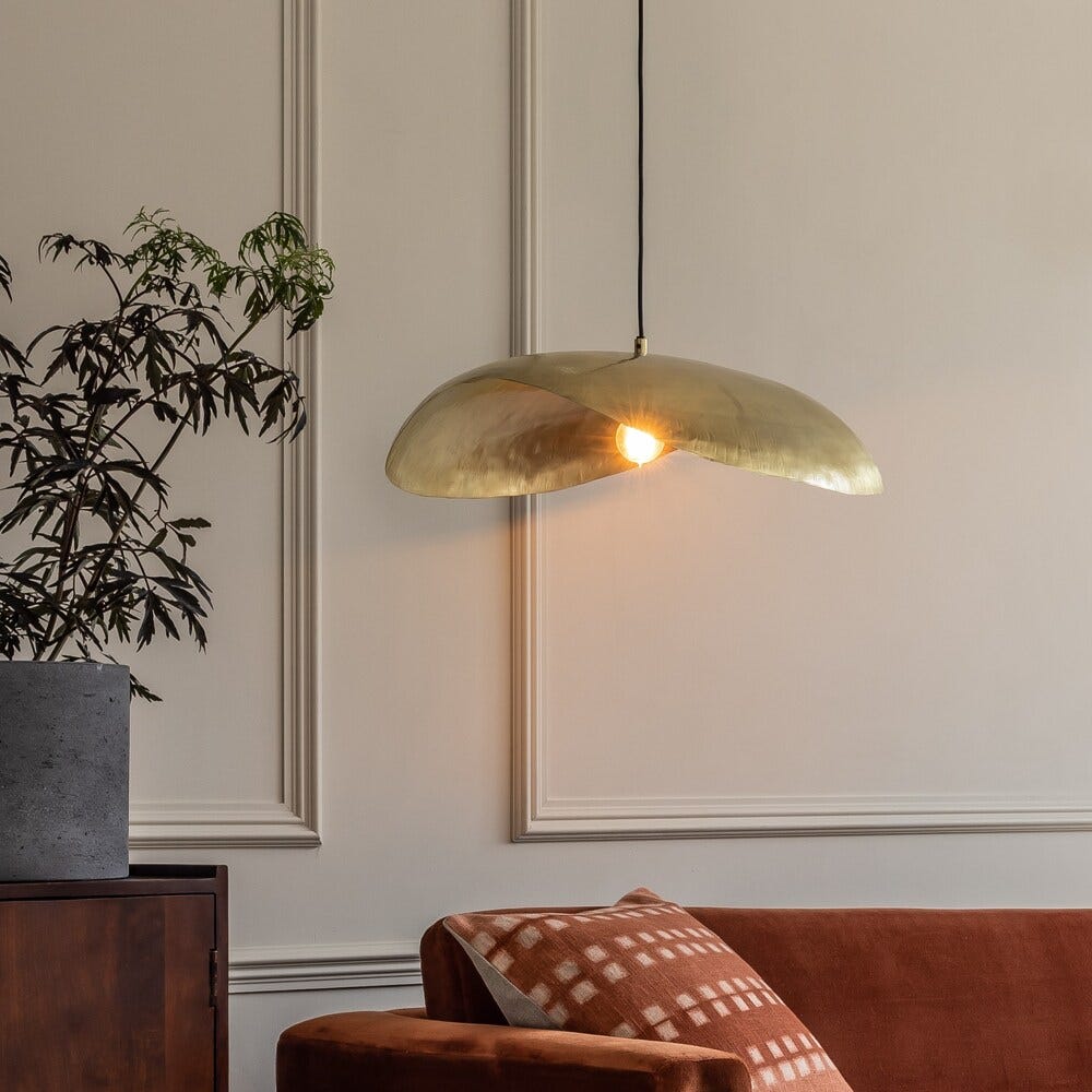 Serene Brass Pendant Light