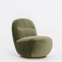 SUSIE SWIVEL CHAIR IN GREEN VELVET
