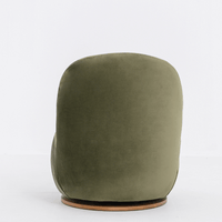 SUSIE SWIVEL CHAIR IN GREEN VELVET