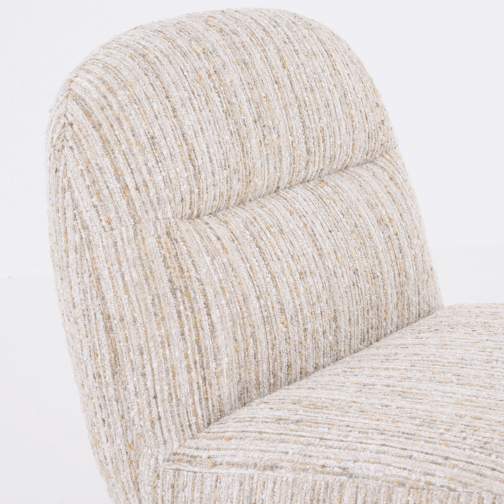 SUSIE SWIVEL CHAIR IN TEXTURED WEAVE